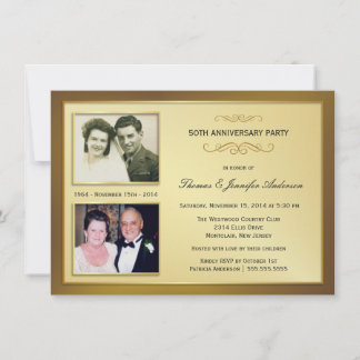 50-årsjubileum Inbjudan med foto då och nu
