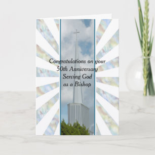 50-årsjubileum kort till Gud