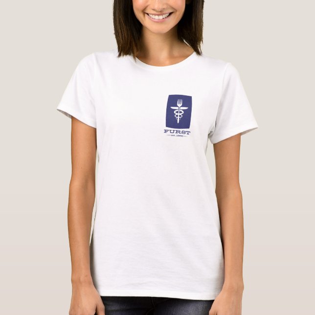 50-årsjubileum - Kvinnor Blue Tee (Framsida)