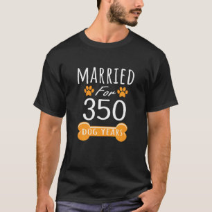 50-årsjubileum, lätt gift i 350 Hund T Shirt