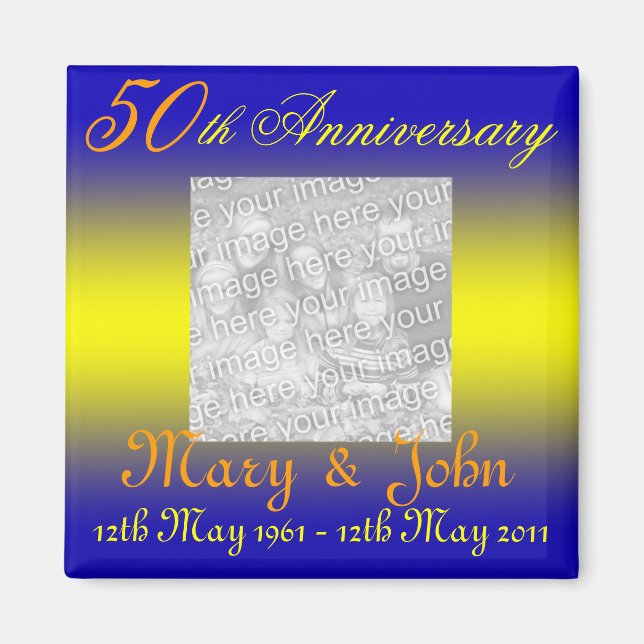 50-årsjubileum magnet (Framsidan)