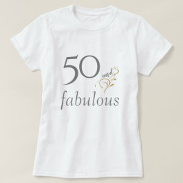 50-årsjubileum och fantastiska 50-årsjubileum Silv T Shirt
