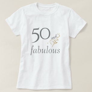 50-årsjubileum och fantastiska 50-årsjubileum Silv T Shirt