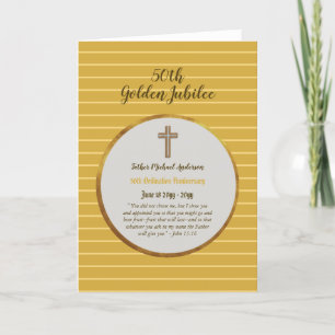 50-årsjubileum Ordination Priest - ANY Clergy Kort