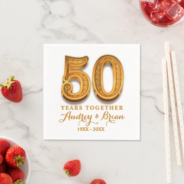 50-årsjubileum Personlig Pappersservett (Insitu)