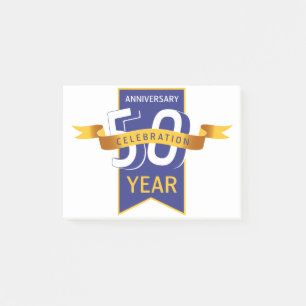 50-årsjubileum post-it block