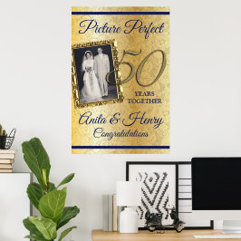 50-årsjubileum skumskiva poster