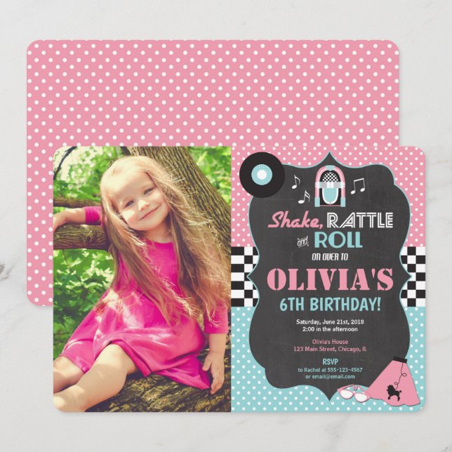 50-årsjubileum Sock Skutt Sten Roll födelsedagsfot Inbjudningar (Fram/baksida)