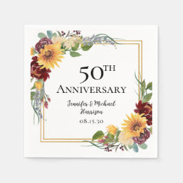 50-årsjubileum Solrosor Pappersservett