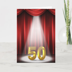 50-årsjubileum Spotlight Grattis Kort