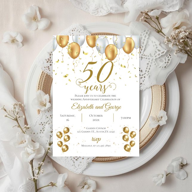 50-årsjubileums inbjudan (Skapare uppladdad)