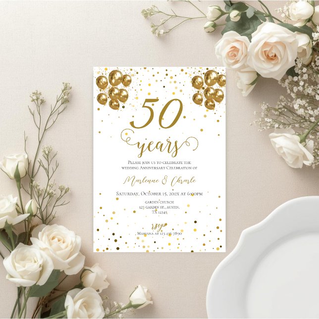 50-årsjubileums inbjudan (Skapare uppladdad)