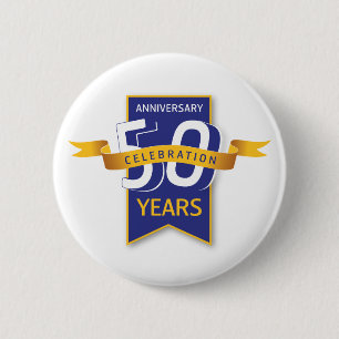 50-årsjubileumsdesign knapp