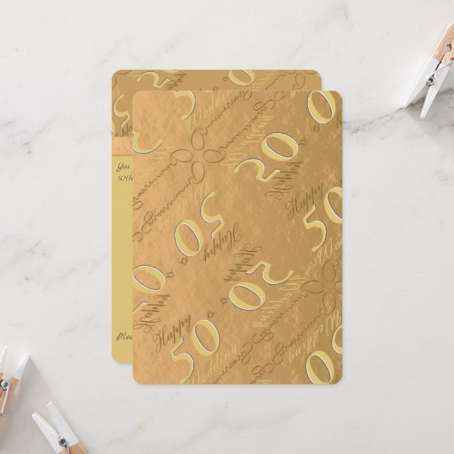 50-årsjubileumsinbjudan inbjudningar (Fram/Back In Situ)