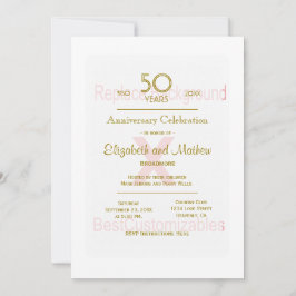 50-årsjubileumsmall inbjudningar