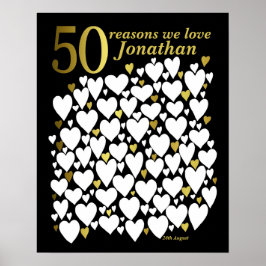 50-årspresentationsaffisch - 50 skäl till varför v poster