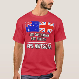 50 australiska, 50 brittiska, 100 Fantastisk-gåva T Shirt