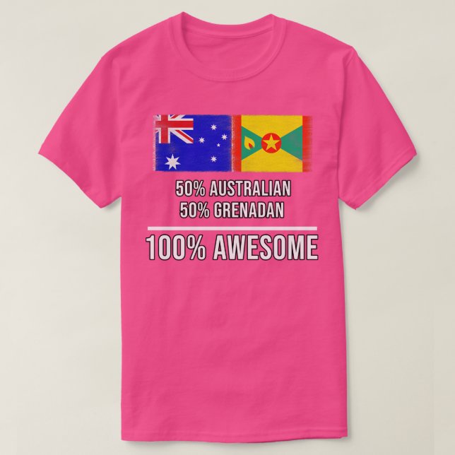50 australiska 50 Grenadan 100 Fantastisk-gåva til T Shirt (Design framsida)