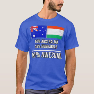 50 australiska 50 ungerska 100 Fantastisk-gåva til T Shirt