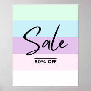50 % av försäljningsskylten för detaljhandeln, Bou Poster