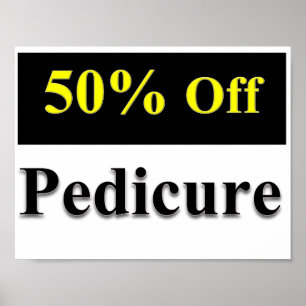 50 % av pedikyr Poster projektionsyta