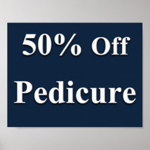 50 % av pedikyr Poster projektionsyta