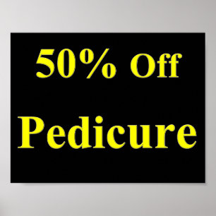50 % av pedikyr Poster projektionsyta
