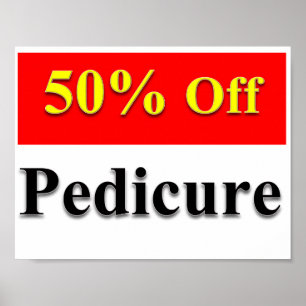50 % av pedikyr Poster projektionsyta