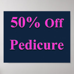 50 % av pedikyr Poster projektionsyta