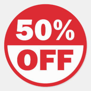 50 % AV RUNT KLISTERMÄRKE