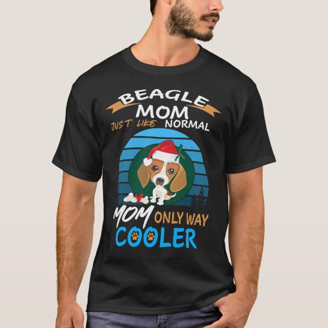 50 Beagle Mamma Cooler T Shirt (Framsida)