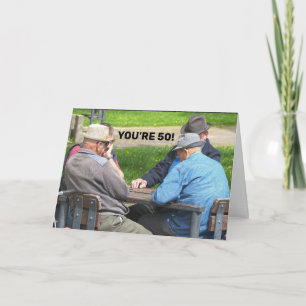 50 BIRTHDAG FÖR HIM-FONDKORT KORT