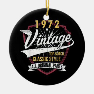 50 Birthday 1972 Begränsad Edition Julgransprydnad Keramik