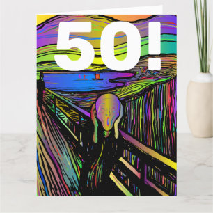 50 BIRTHDAY 50 FUNNY GREETING CARD TACK KORT