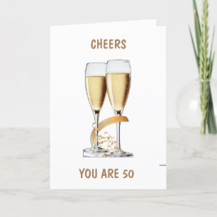 **50 BIRTHDAY** CELEBRATE OCH CHEERS TILL DIG-Kort Kort