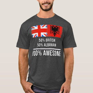 50 brittiska, 50 albanska, 100 Fantastisk-gåva til T Shirt
