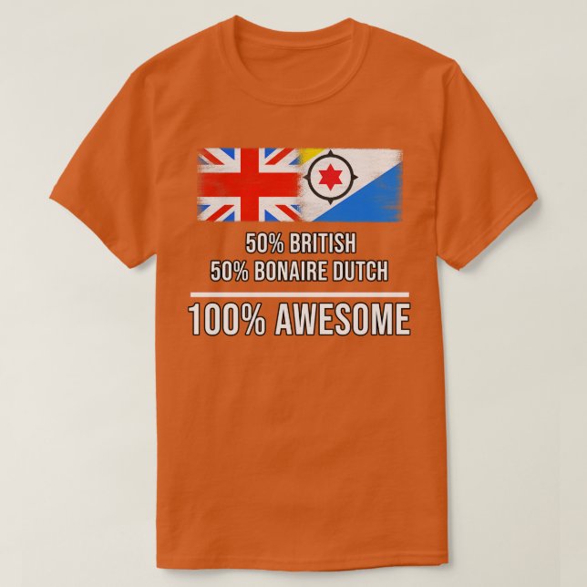 50 brittiska 50 Bonaire nederländska 100 Fantastis T Shirt (Design framsida)