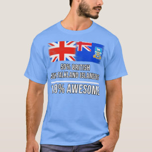 50 brittiska 50 Falklandsöarna 100 Fantastisk Gift T Shirt