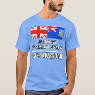 50 brittiska 50 Falklandsöarna 100 Fantastisk Gift T Shirt