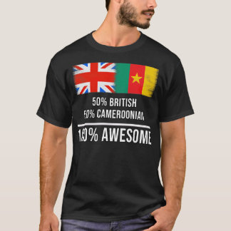 50 brittiska 50 kamerunska 100 Fantastisk-gåvor fö T Shirt