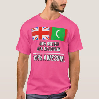 50 brittiska 50 Maldivian 100 Fantastisk-gåva till T Shirt