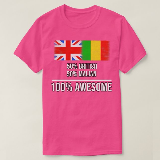 50 brittiska 50 maliska 100 Fantastisk-gåvor till  T Shirt (Design framsida)