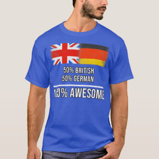 50 brittiska, 50 tyska, 100 Fantastisk-gåva för ty T Shirt