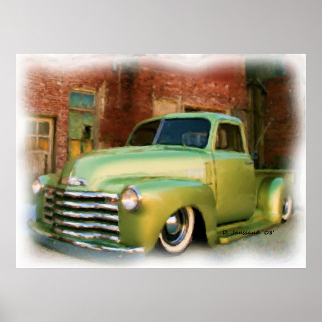 50' Chevy Lastbil Poster (Framsidan)