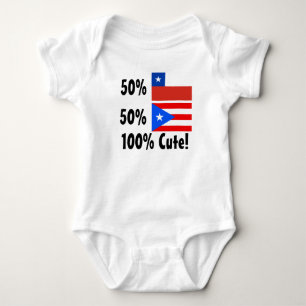 50% chilenare 50% Puerto gulliga Rican 100% Tee