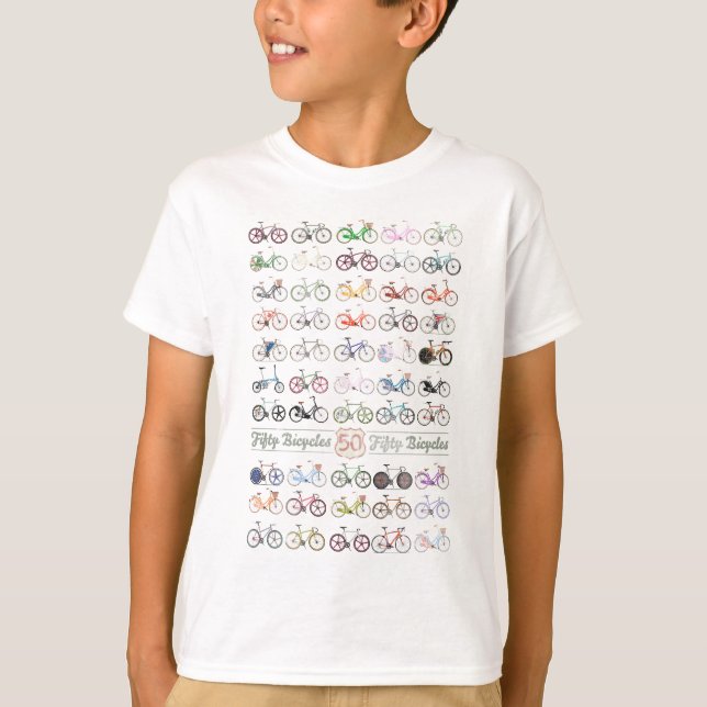 50 cyklar t-shirt (Framsida)