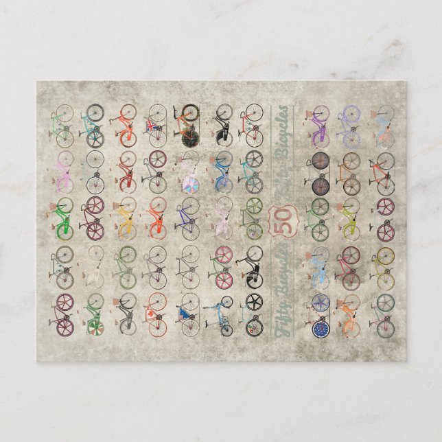 50 cyklar vykort (Framsida)