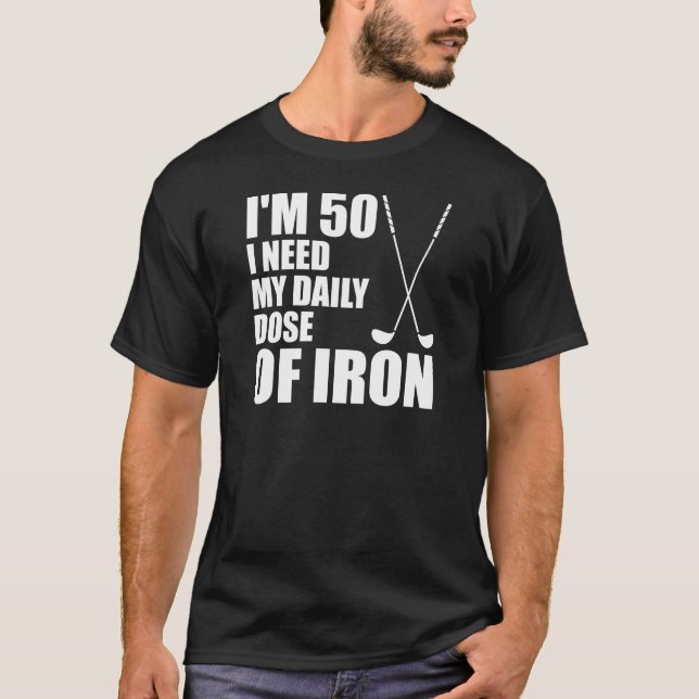 50 daglig dos Järn T-shirt (Framsida)