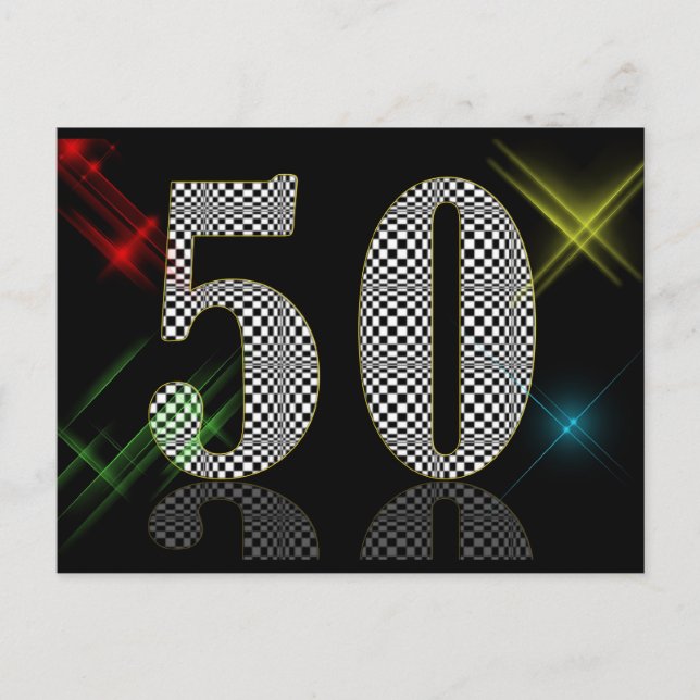 50 Dazzle Vykort (Framsida)