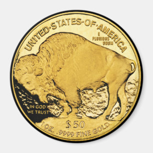 50 dollar Förenta staterna Buffalo Guld Biet Magnet